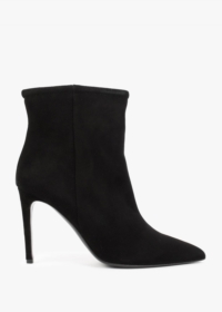 DANIEL Nully Black Suede High Heel Ankle Boots Size: 39, Colour: Black