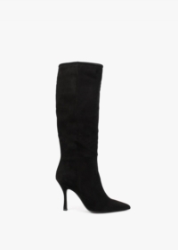 DANIEL Nulnee Black Suede Knee Boots Size: 41, Colour: Black Suede