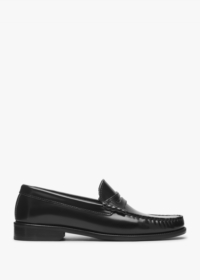 DANIEL Posie Black Patent Leather Loafers Colour: Black Leather, Size: