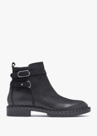 DANIEL Venus Black Leather Ankle Boots Colour: Black Leather, Size: 41