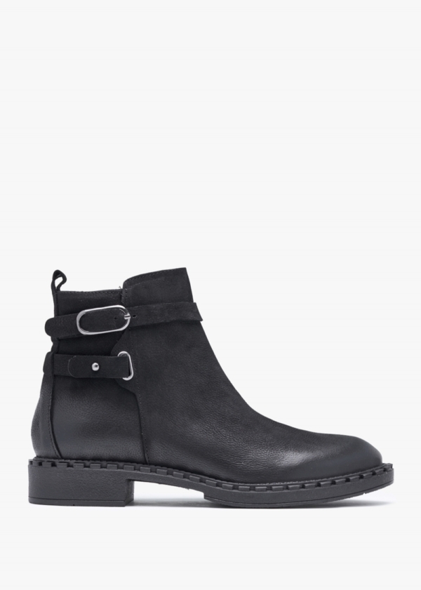 DANIEL Venus Black Leather Ankle Boots Colour: Black Leather