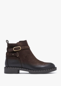 DANIEL Venus Brown Leather Ankle Boots Size: 38, Colour: Brown Leather