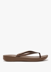 FITFLOP Iqushion Bronze Ergonomic Flip Flops Size: 4, Colour: Bronze F