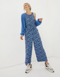 FatFace Haylie Ink Floral Jumpsuit