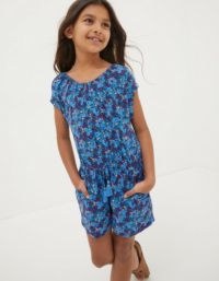 FatFace Kid’s Ink Floral Printed Playsuit