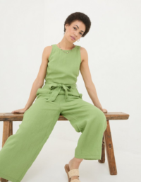 FatFace Liz Linen Jumpsuit