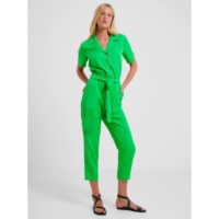 French Connection Womens Poise Green Elkie Twill Boiler Suit  Jumpsuit