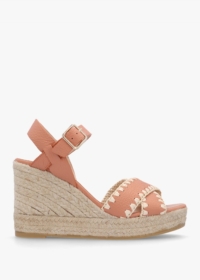 Gaimo Alf Nude Leather Wedge Espadrille Sandals Colour: Ndl, Size: 36