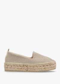 Gaimo Dopo Gold Knitted Flatform Espadrilles Size: 36, Colour: Gold Fa