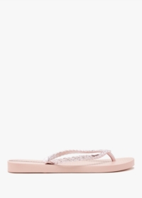 IPANEMA Exuberance Chrome Rose Gold Flip Flops Size: 8, Colour: Pink M