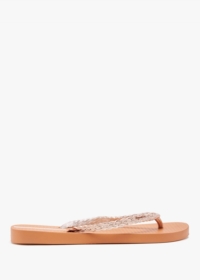 IPANEMA Exuberance Chrome Sun Kissed Flip Flops Size: 8, Colour: Tan L