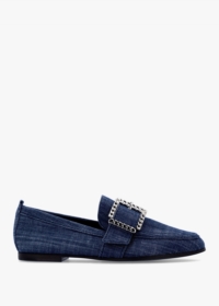 KENNEL & SCHMENGER Emma Indigo Denim Buckle Loafers Colour: Dnf, Size: