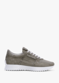 KENNEL & SCHMENGER Pull Diamante Taupe Suede Trainers Size: 8, Colour: