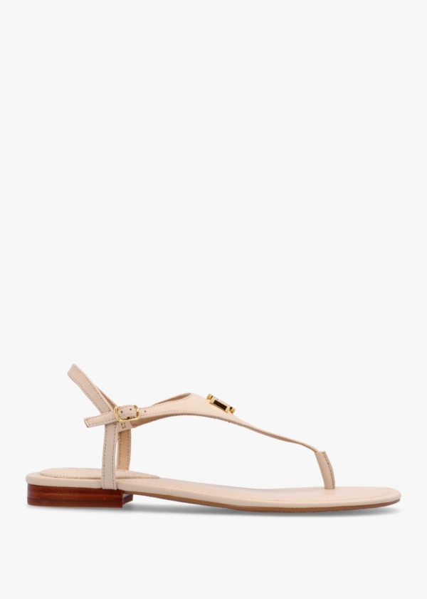 LAUREN RALPH LAUREN Ellington II Explorer Sand Leather Toe Post Sandal