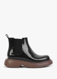 MELISSA Step Black Chelsea Boots Size: 40, Colour: Black Patent