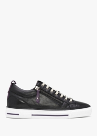 MODA IN PELLE Brayleigh Black Leather Trainers Colour: Black Leather,