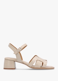 MODA IN PELLE Mariie Off White Leather Heeled Sandals Size: 36, Colour