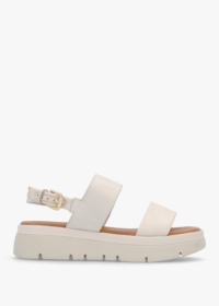 MODA IN PELLE Netty Cream Leather Chunky Sandals Size: 39, Colour: Whi