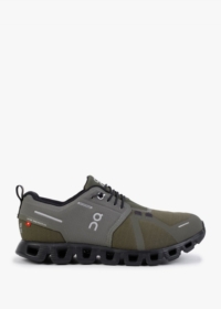 ON RUNNING Cloud 5 Waterproof Olive Black Trainers Size: 3, Colour: Kh