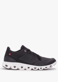 ON RUNNING Cloud X 3 AD Black & White Trainers Size: 8, Colour: Black