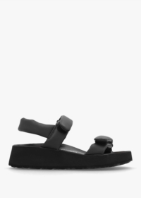 PAPILLIO Theda Black Natural Leather Sandals Colour: Black Leather, Si