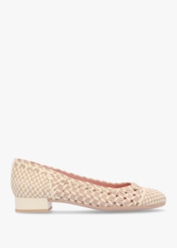 PRETTY BALLERINAS Gretschen Multicoloured Woven Leather Ballerina Pump