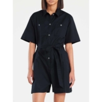 Paul Smith Womens Inky Blue Button-Up Jumpsuit