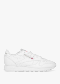 REEBOK Women's Classic White Leather Trainers  Size: 8, Colour: White