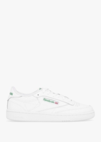 REEBOK Women's Club C 85 Cloud White Gold Metallic Leather Tennis Trai