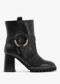 SEE BY CHLOE Womens Hana Heeled Ankle Boots In Black Size: 4, Colour: