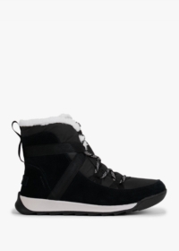 SOREL Whitney II Fluffy Black Suede Shearling Boots Size: 4, Colour: B