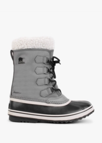 SOREL Winter Carnival Quarry Black Boots Size: 5, Colour: Grey Fabric