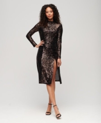 Superdry Backless Sequin Midi Dress