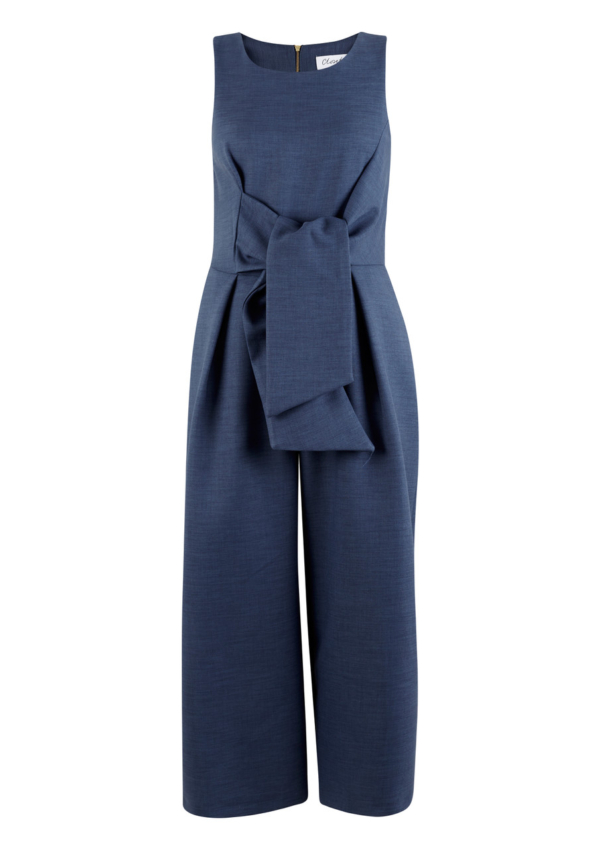 Closet Tie Front Sleeveless Jumpsuit