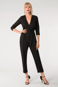 Closet London Black Crossover Jumpsuit