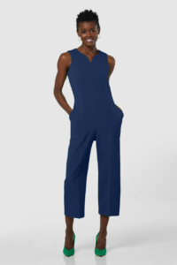 Closet London Navy Sleeveless Jumpsuit