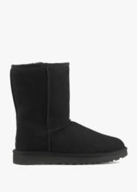 UGG Classic Short II Black Twinface Boots Size: 37, Colour: Black Sued