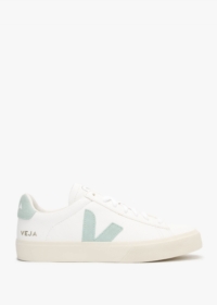 VEJA Campo Chromefree Leather Extra White Matcha Trainers Size: 38, Co