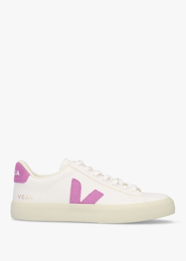 VEJA Campo Chromefree Leather Extra White Mulberry Trainers Size: 41