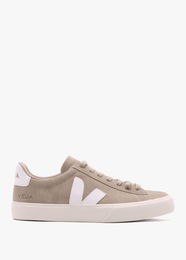 VEJA Campo Suede Dune White Trainers Size: 42