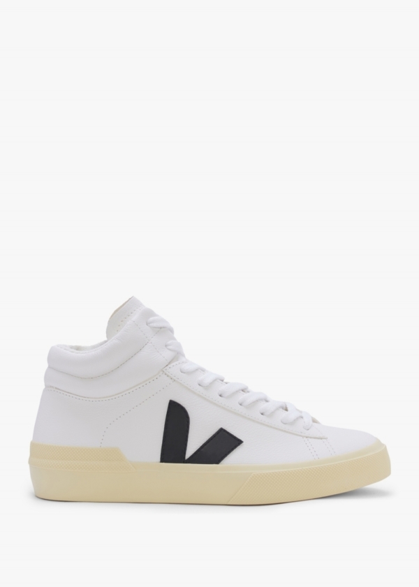 VEJA Minotaur Chromefree Leather Extra White Black Butter High Top Tra