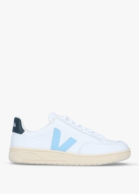 VEJA V-12 Leather Extra White Steel Nautico Trainers Size: 41, Colour: