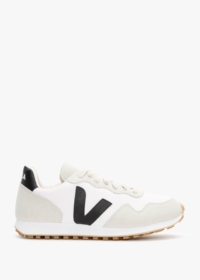 VEJA Womens SDU Vegan Rec Alveomesh White Black Natural Trainers Si