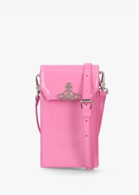 VIVIENNE WESTWOOD Pink Patent Leather Phone Bag Size: One Size, Colour