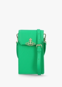 VIVIENNE WESTWOOD Vegan Bright Green Phone Bag Size: One Size, Colour: