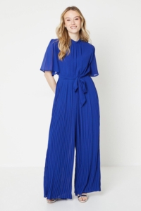 Dorothy Perkins Womens Pleated Chiffon Jumpsuit