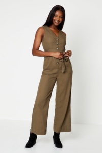 Dorothy Perkins Womens Tie Waist Jumpsuit