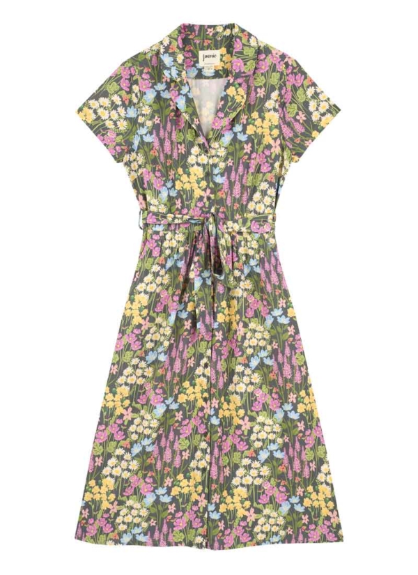 Joanie Clothing Carly Wildflower Print Shirt Dress -  UK 22