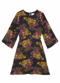 Joanie Clothing Effie Forest Print Mini Dress –  UK 24 (Black)