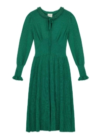 Joanie Clothing Fey Metallic Knit Midaxi Dress – Green –  UK 22 (Green)